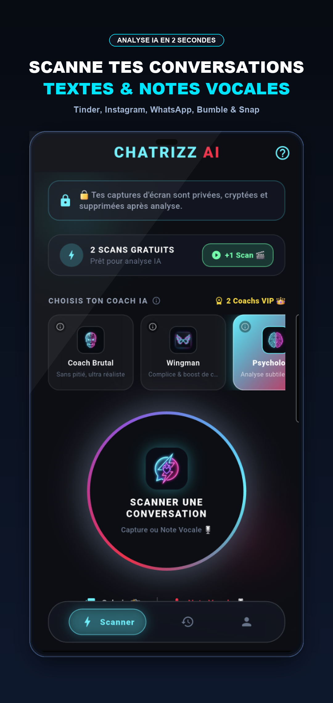 Scanner de conversation