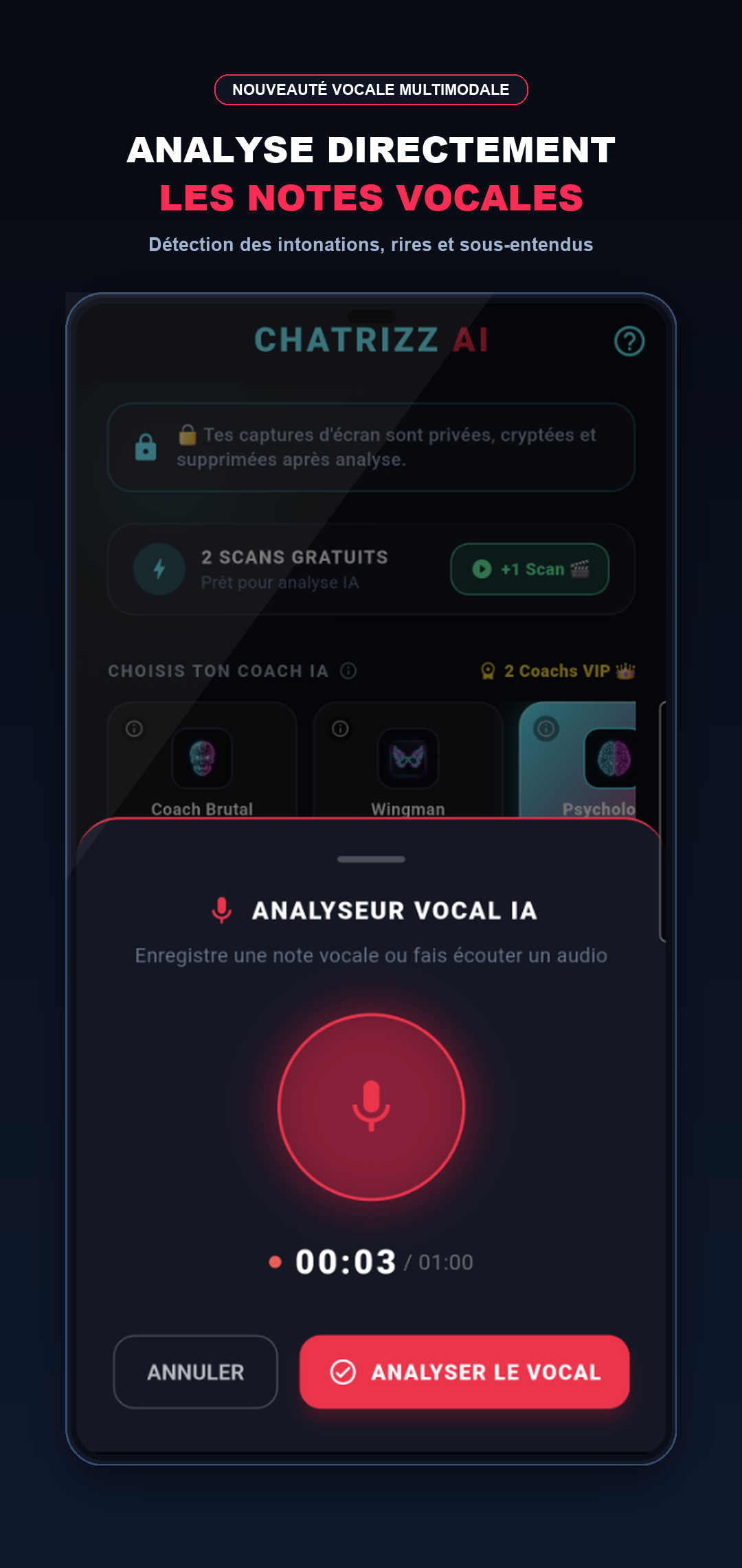 Analyseur vocal IA